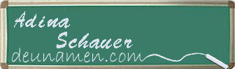 Adina Schauer Visitenkarte
